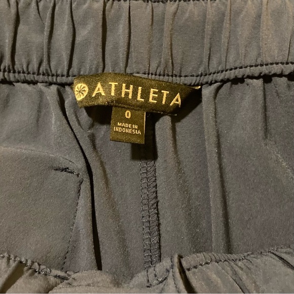 Athleta Cardiff Pant - Blue |‎ Size 0 | Comfy Work Pants | Paper Bag Waist - Picture 9 of 11